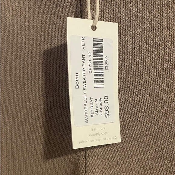 Z Supply Tan Wide Leg Pants & Top Set - Picture 7 of 9